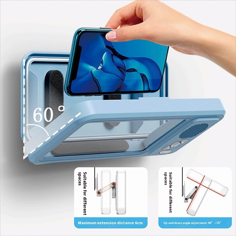 Filfiler™ AquaBox – Waterproof Phone Holder With Speaker for Bathroom & Kitchen
